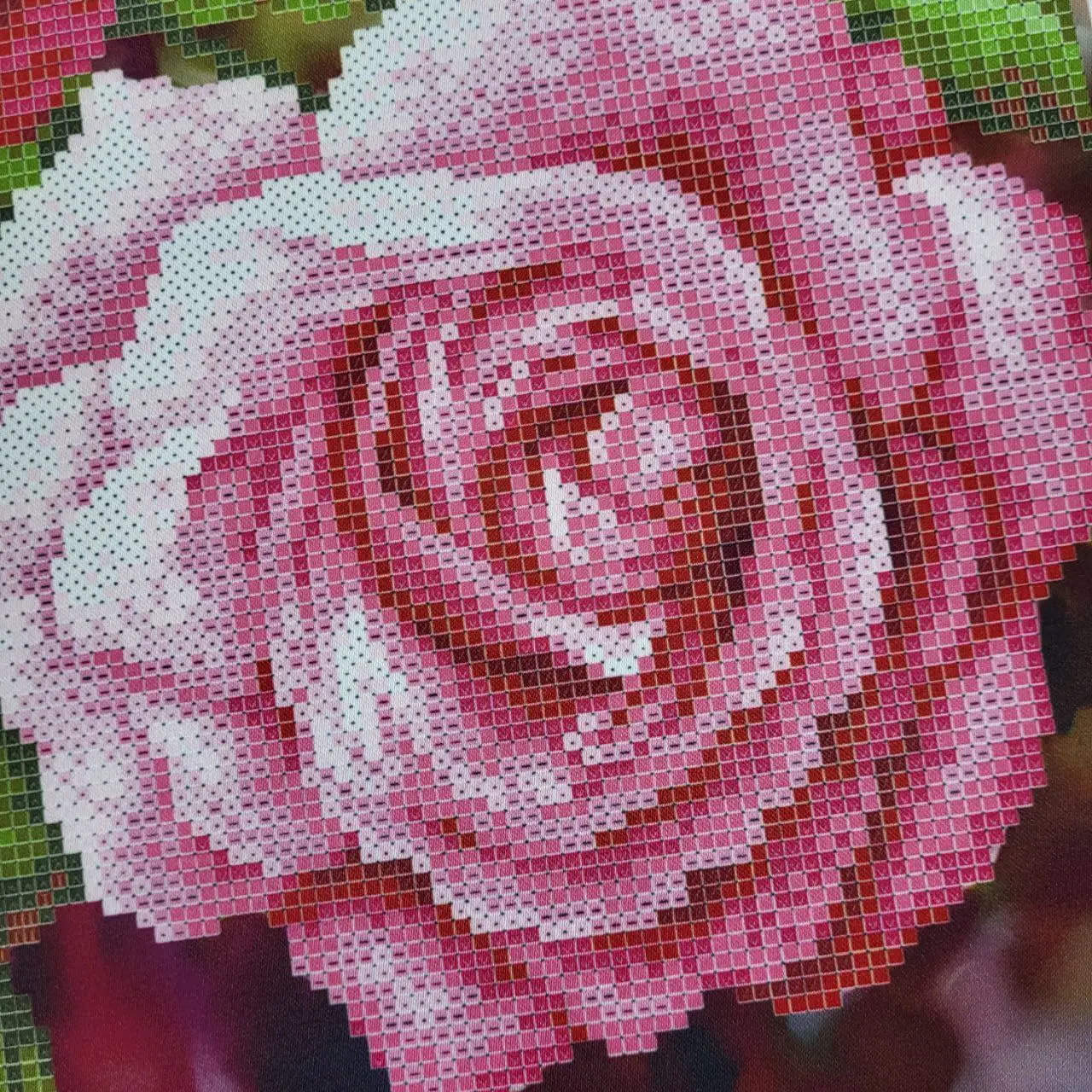 Kralen borduurpakket "Roze Rozen" - Afbeelding 2