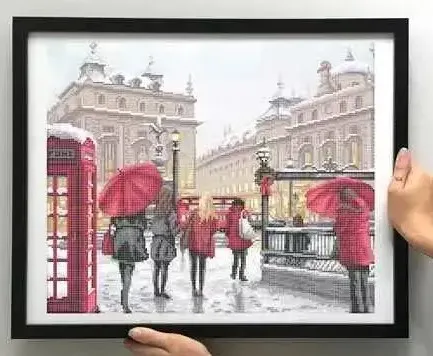 Kralen borduurset "Winter in Londen" - Afbeelding 2