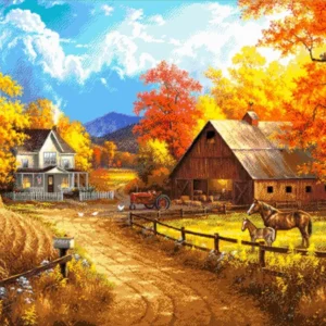 Kralen borduurpakket "Ranch”