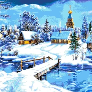Kralen Borduurpakket “Winter sprookje"