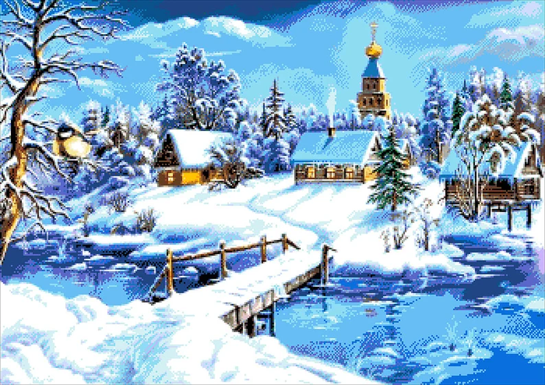 Kralen Borduurpakket “Winter sprookje"