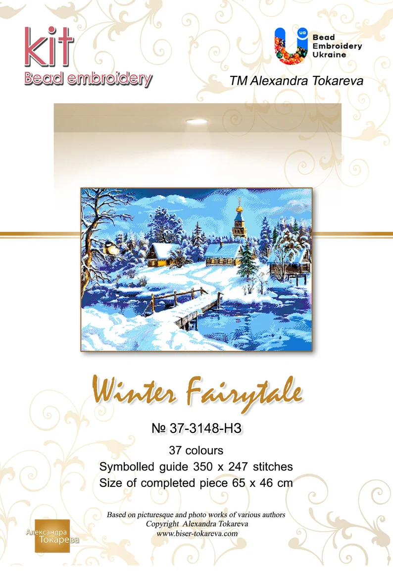 Kralen Borduurpakket “Winter sprookje" - Afbeelding 2