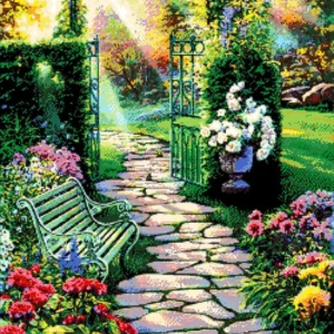 Kralen Borduurpakket “Tuin van het Paradijs"