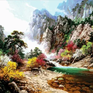 Kralen Borduurpakket “Bergstroom"