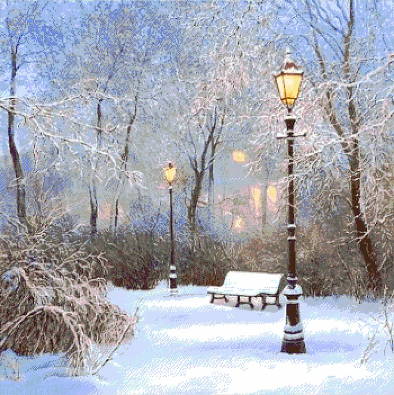 Kralen Borduurpakket “Winterpark"