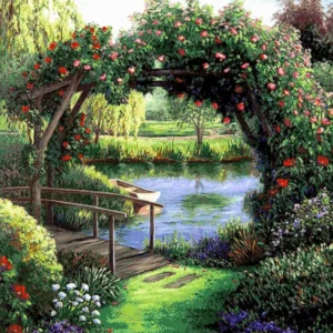 Kralen Borduurpakket “Paradijselijk Landschap"