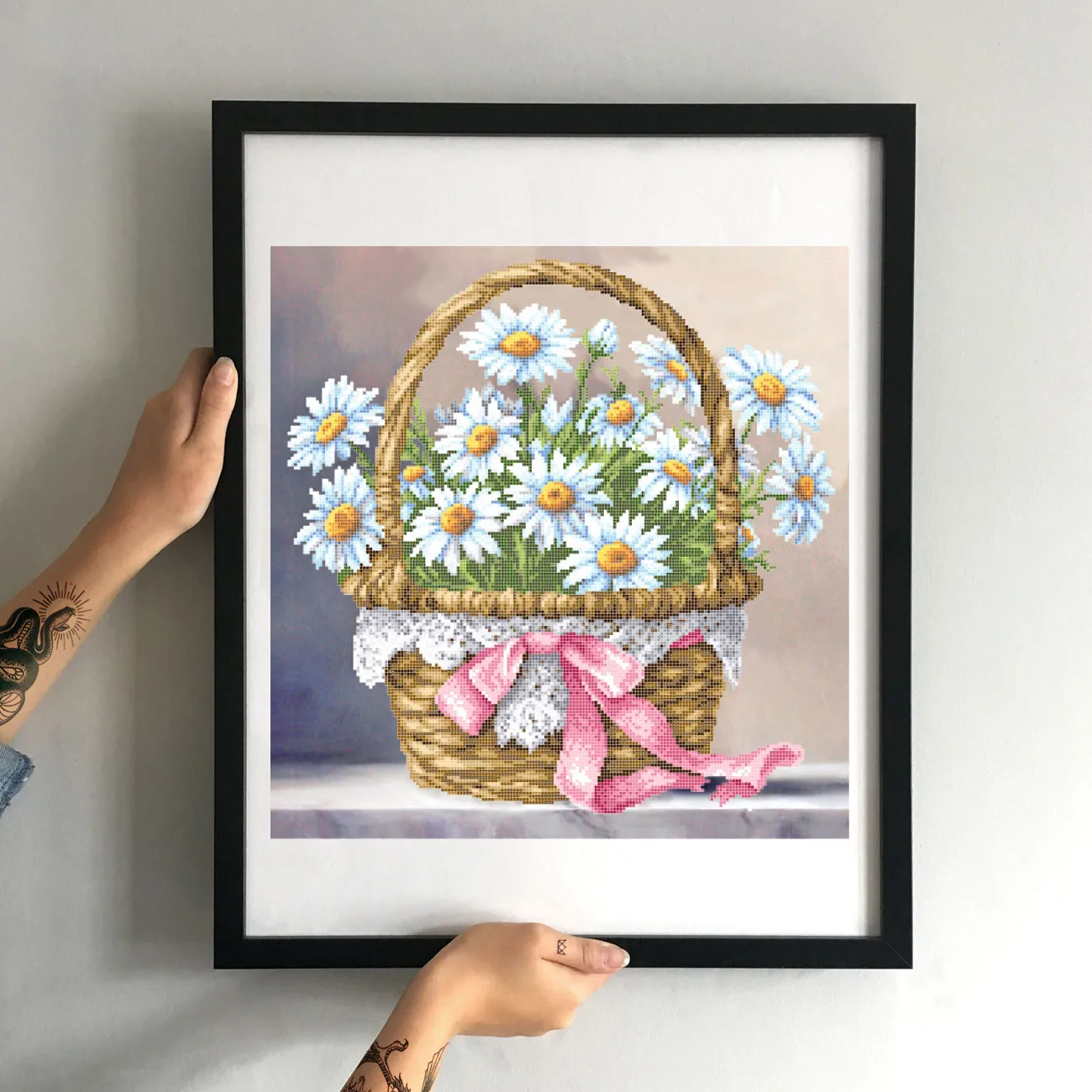 borduurset "Mandje met Madeliefjes" - Afbeelding 2