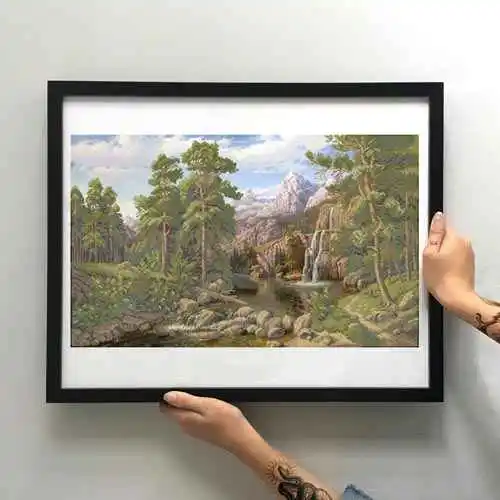 Borduurset Bergwaterval - Afbeelding 3