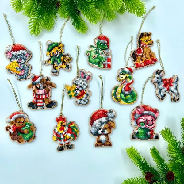 Houten hangers Kerst beschermheiligen - Afbeelding 2