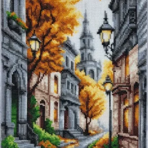 Borduurset Herfst in de Stad