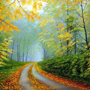 Borduurpakket Ritselende bladeren