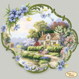 Borduurpakket Vergeet-mij-nietjes