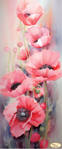 Borduurpakket Klaprozen