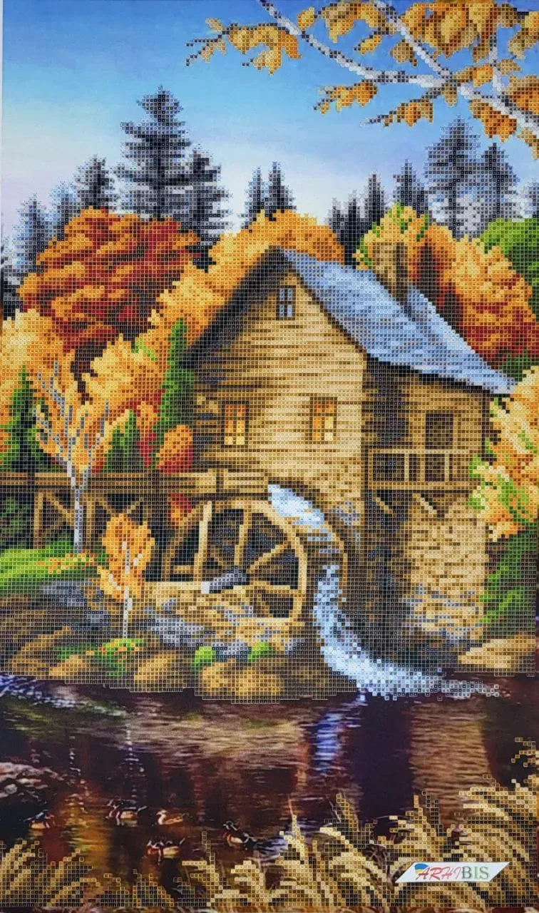 Borduurset Oude Molen