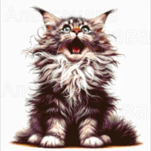Borduurpakket Maine Coon Ster