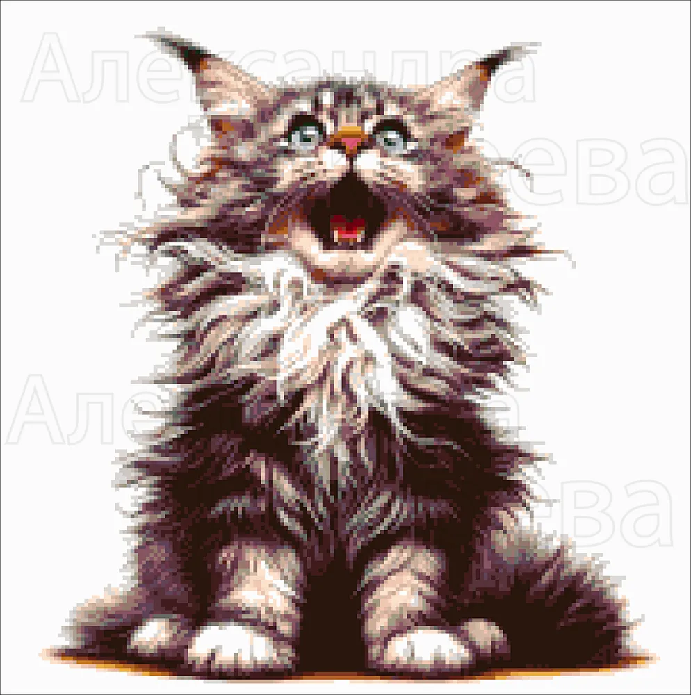 Borduurpakket Maine Coon Ster