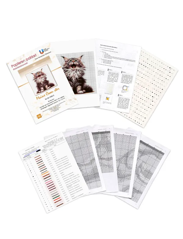 Borduurpakket Maine Coon Ster - Afbeelding 3