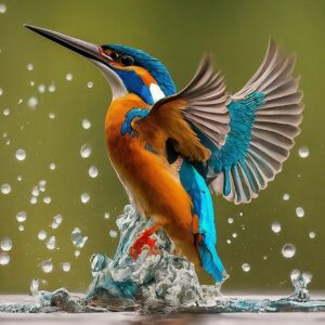 Borduurpakket IJsvogel