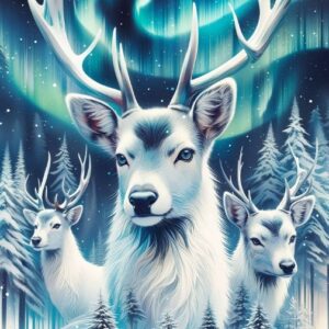 Borduurpakket Witte Herten